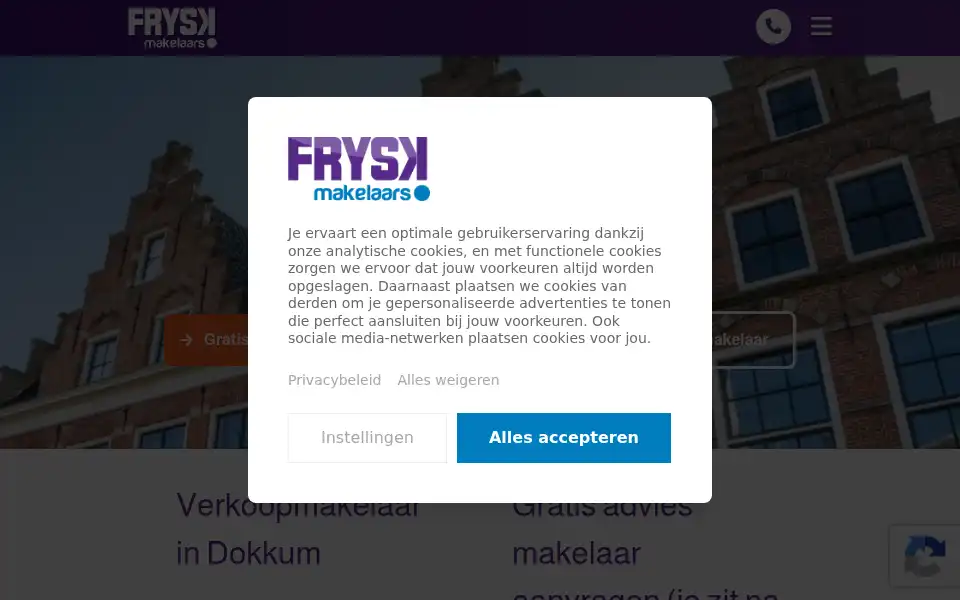 Screenshot of fryskmakelaars.nl