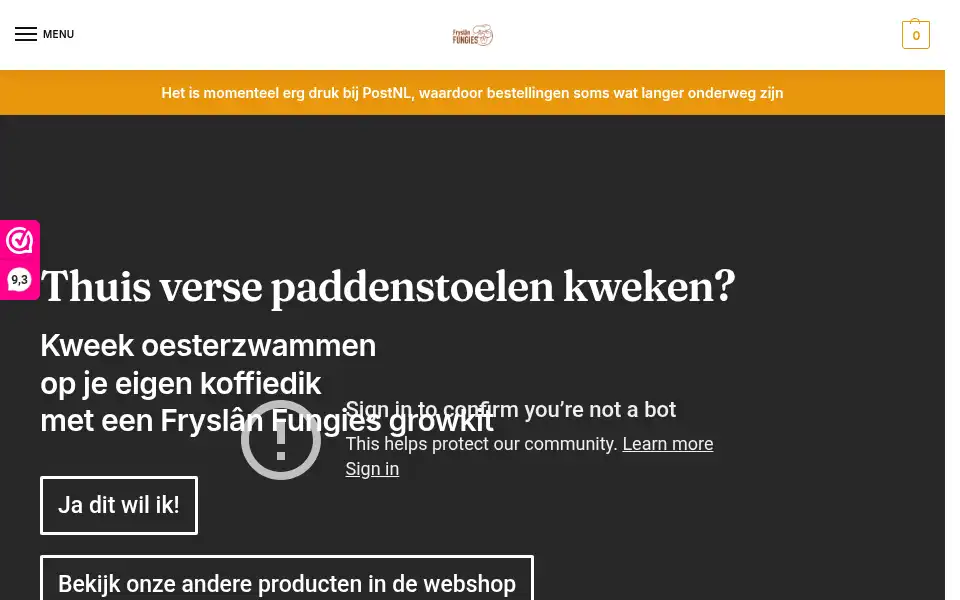 Screenshot of fryslanfungies.nl