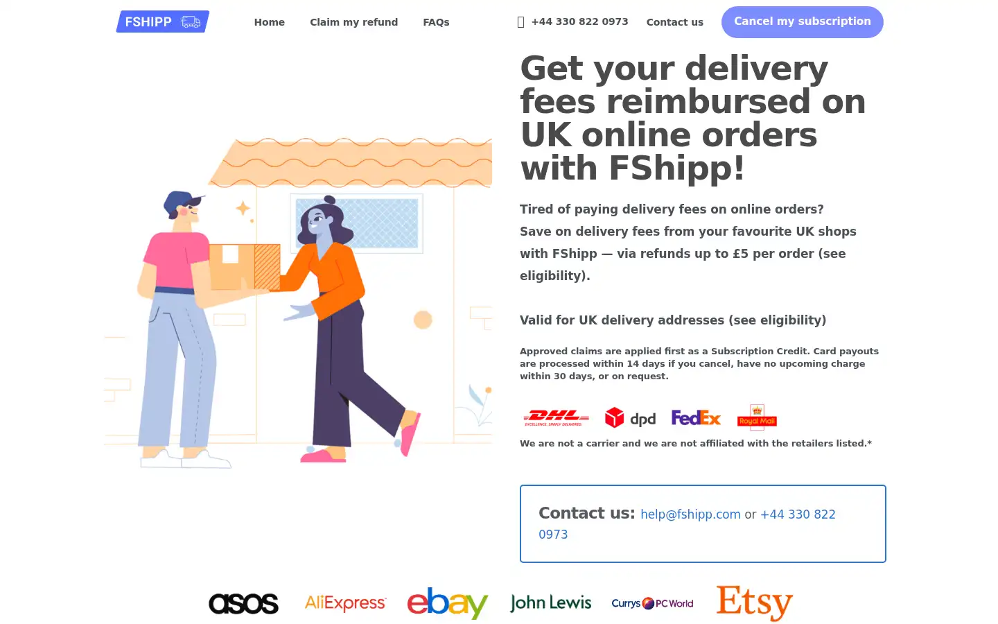 Screenshot of fshipp.com