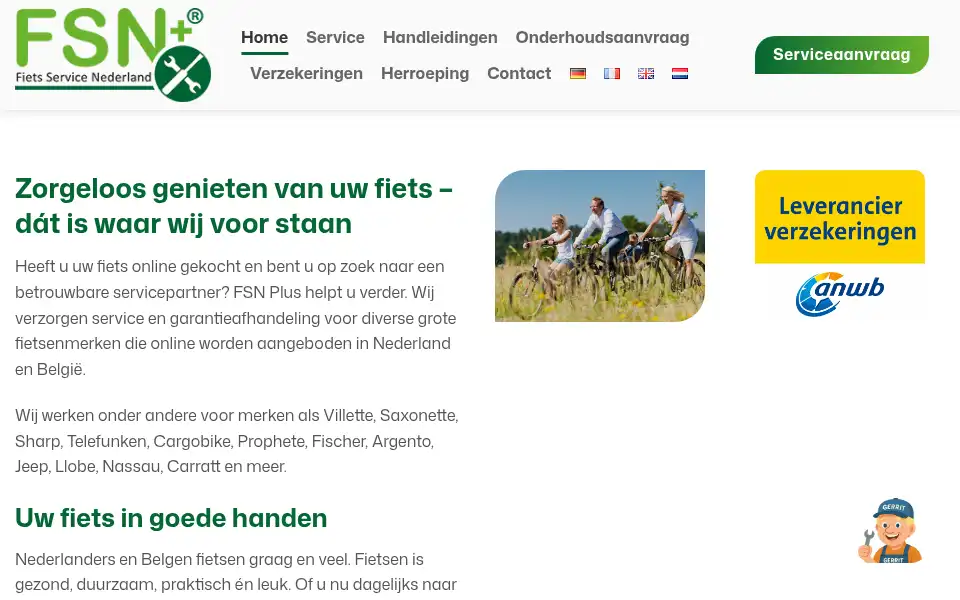Screenshot of fsnplus.nl