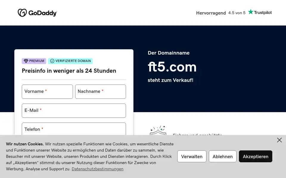 Screenshot of ft5.com