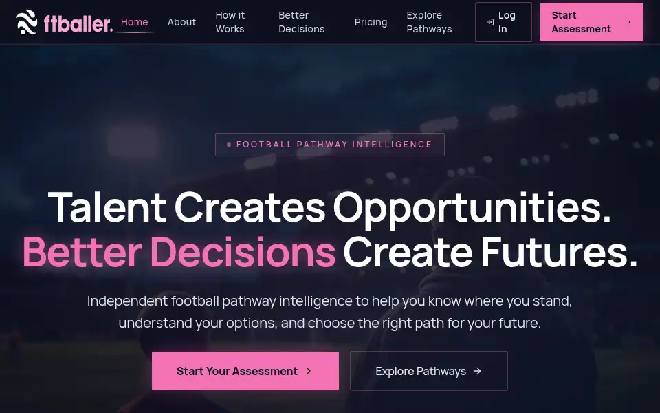 Screenshot of ftballer.com