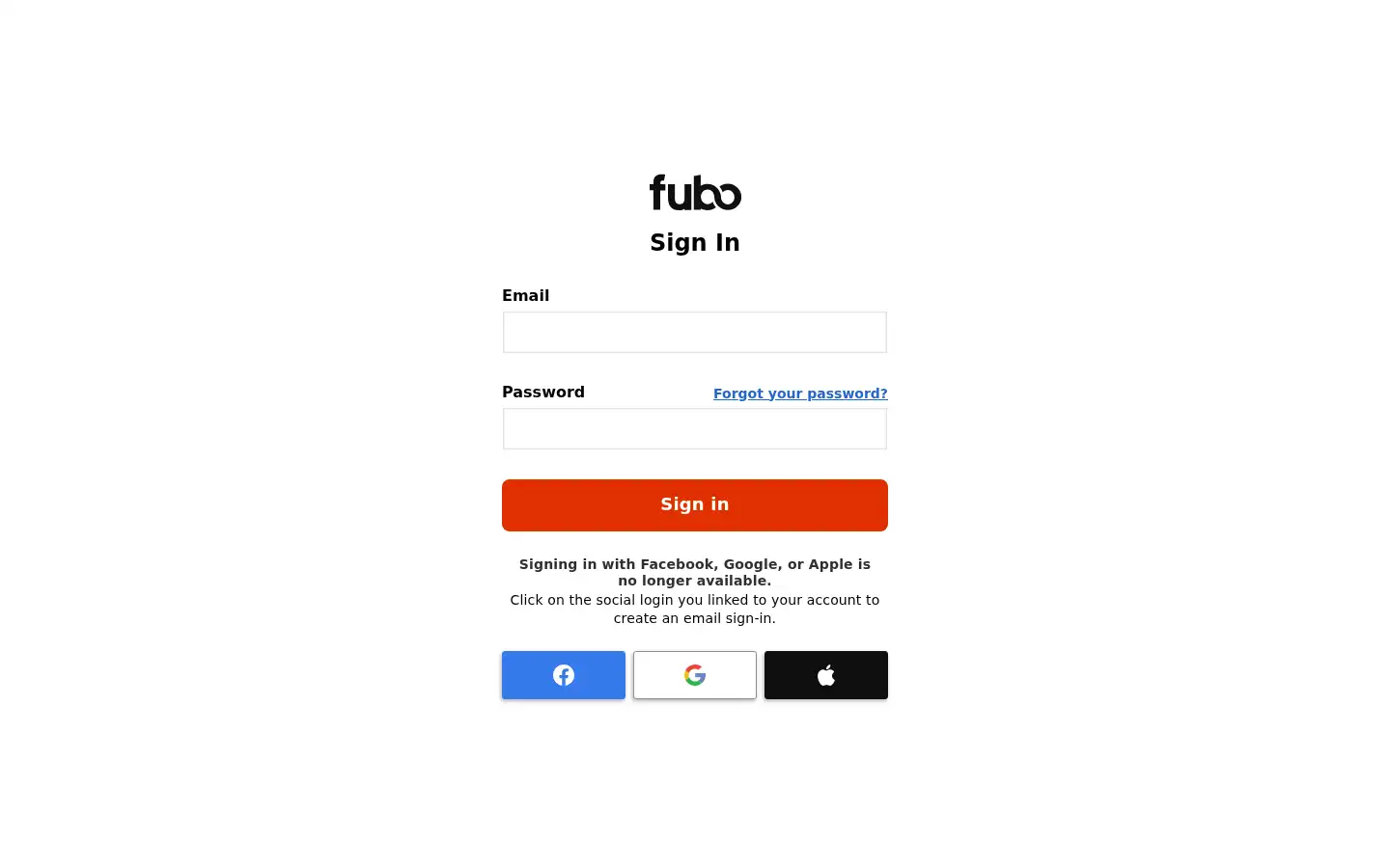 Screenshot of fubo.tv