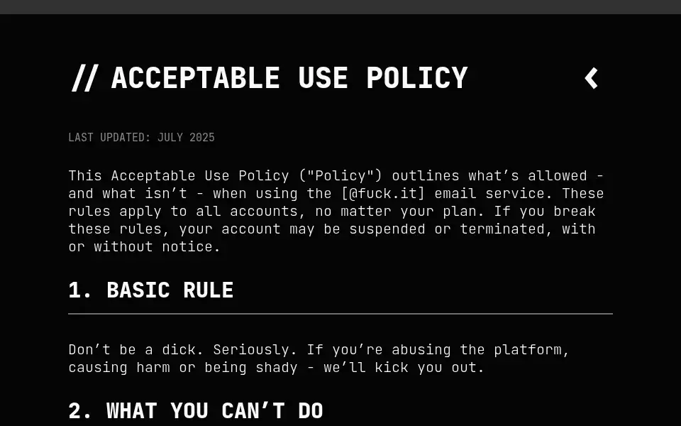 Screenshot of fuck.it