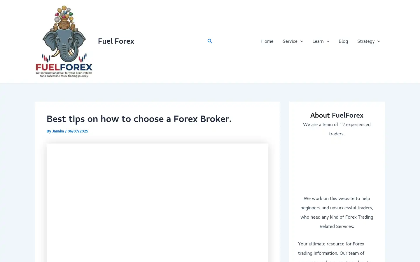 Screenshot of fuelforex.com
