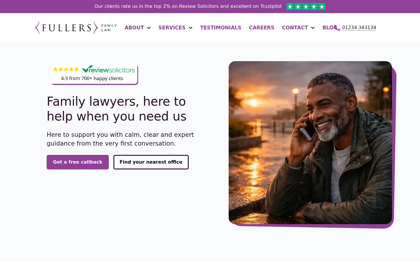 Screenshot of fullersfamilylaw.com
