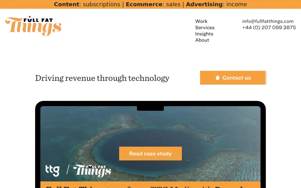 Screenshot of fullfatthings.com