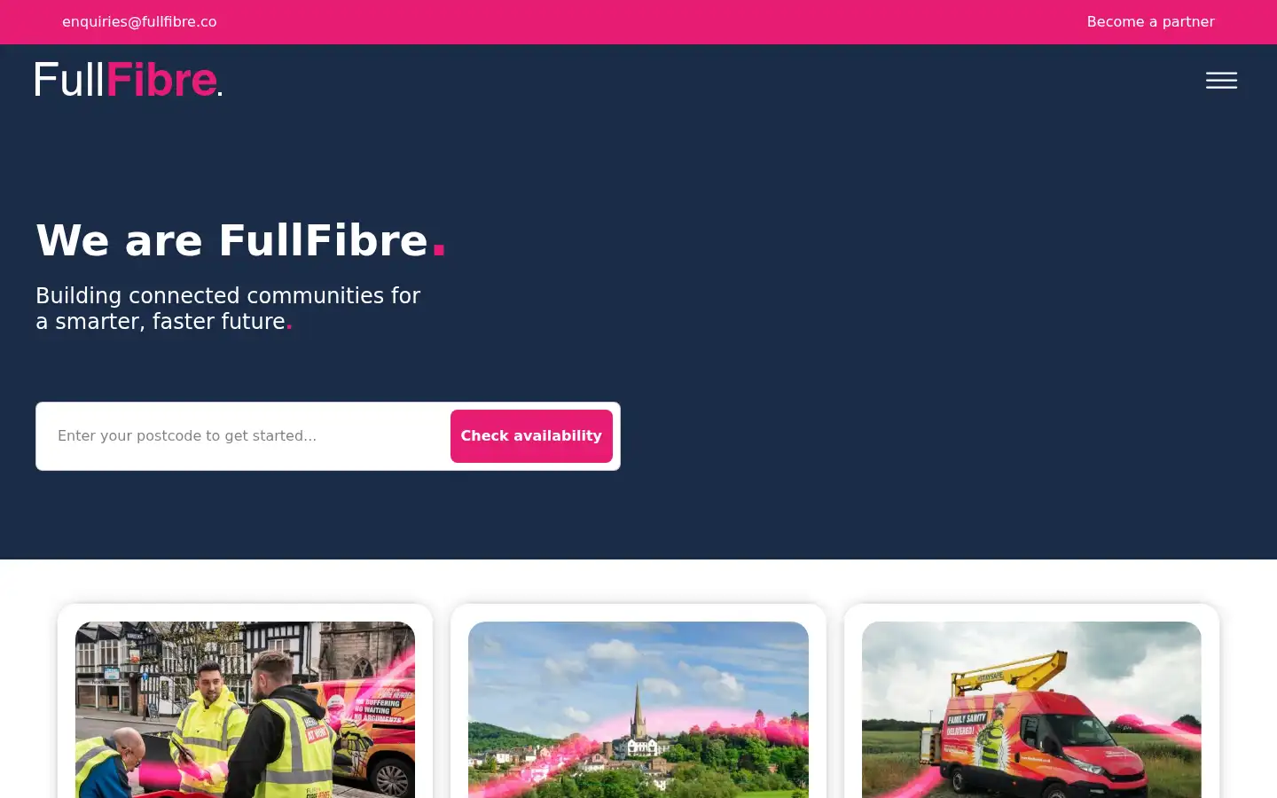 Screenshot of fullfibre.co