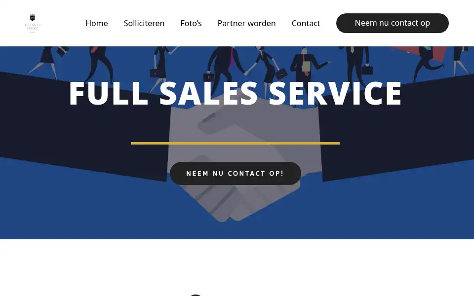 Screenshot of fullsalesservice.nl
