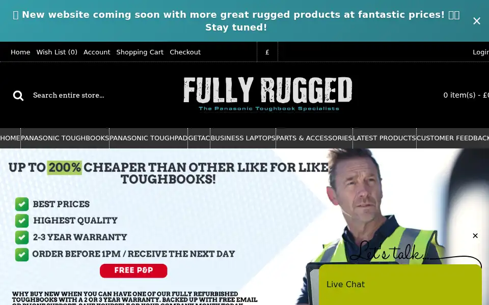 Screenshot of fullyrugged.co.uk
