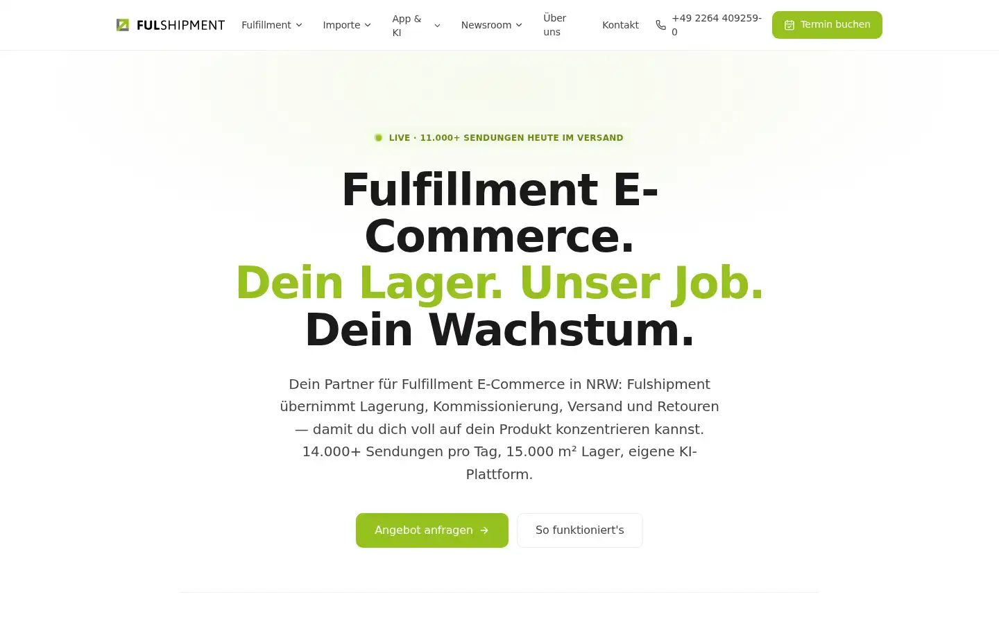 Screenshot of fulshipment.de