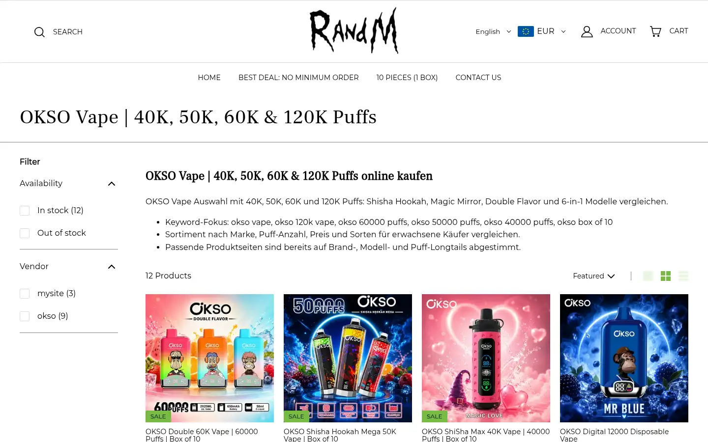 Screenshot of fumotvapeshop.de