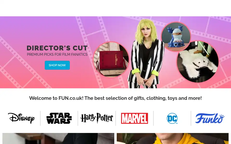 Screenshot of fun.co.uk