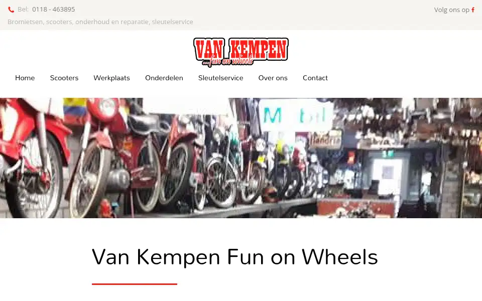 Screenshot of fun-onwheels.nl