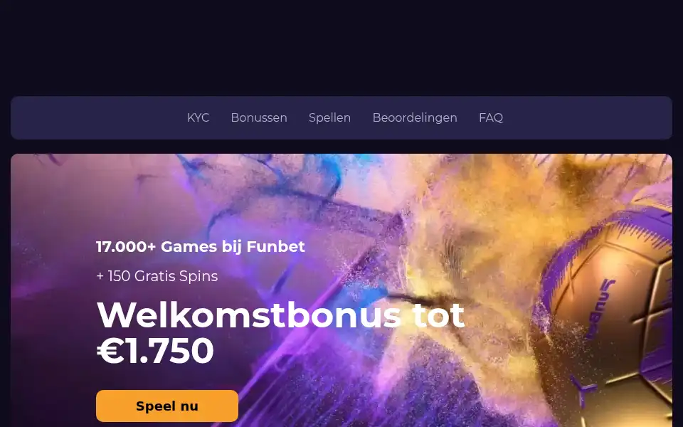 Screenshot of funbet.one