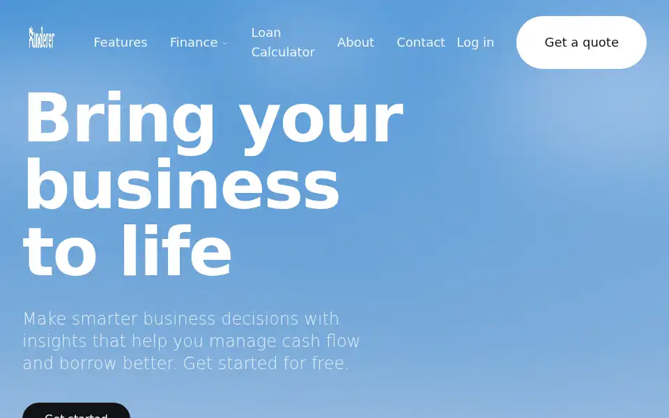 Screenshot of funderer.com