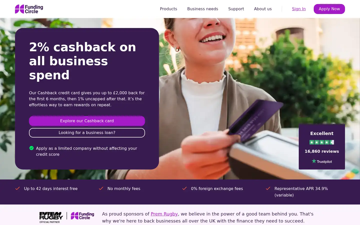 Screenshot of fundingcircle.com