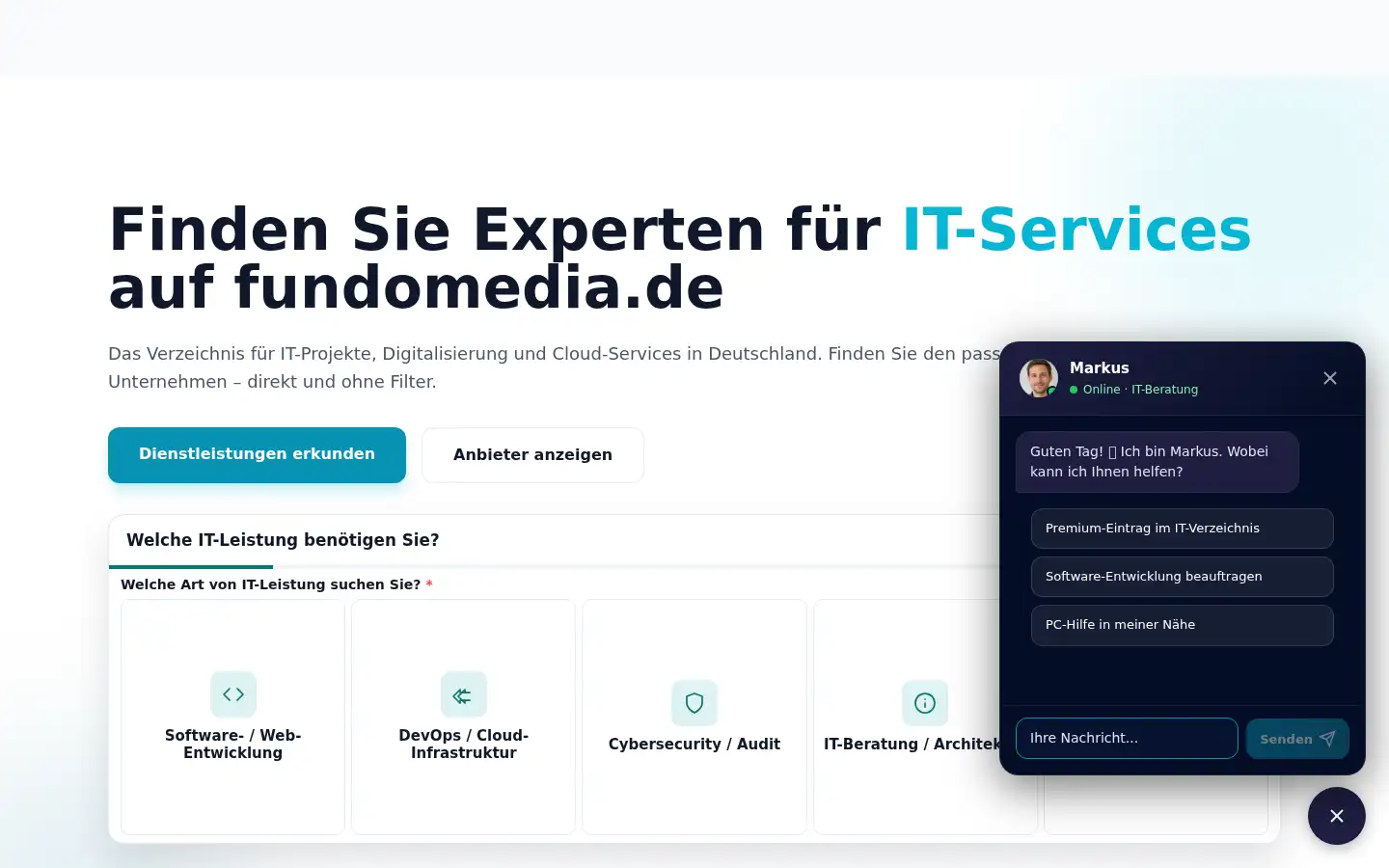 Screenshot of fundomedia.de