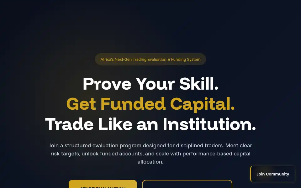Screenshot of fundxafrica.com