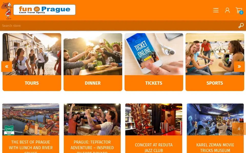 Screenshot of funinprague.eu