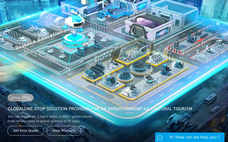 Screenshot of funinvrpark.com