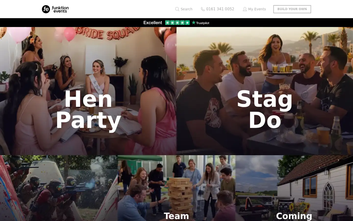 Screenshot of funktionevents.co.uk