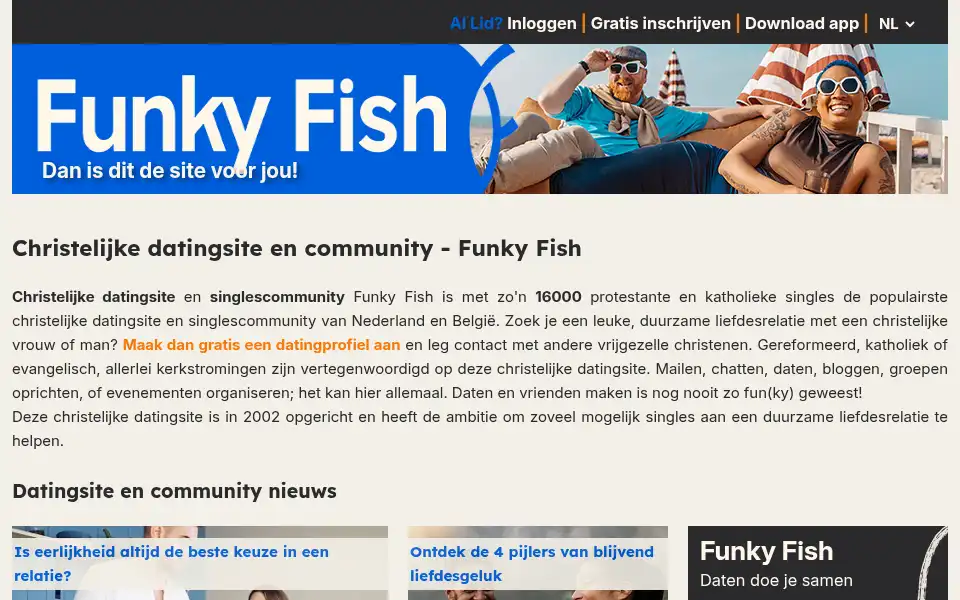Screenshot of funkyfish.nl
