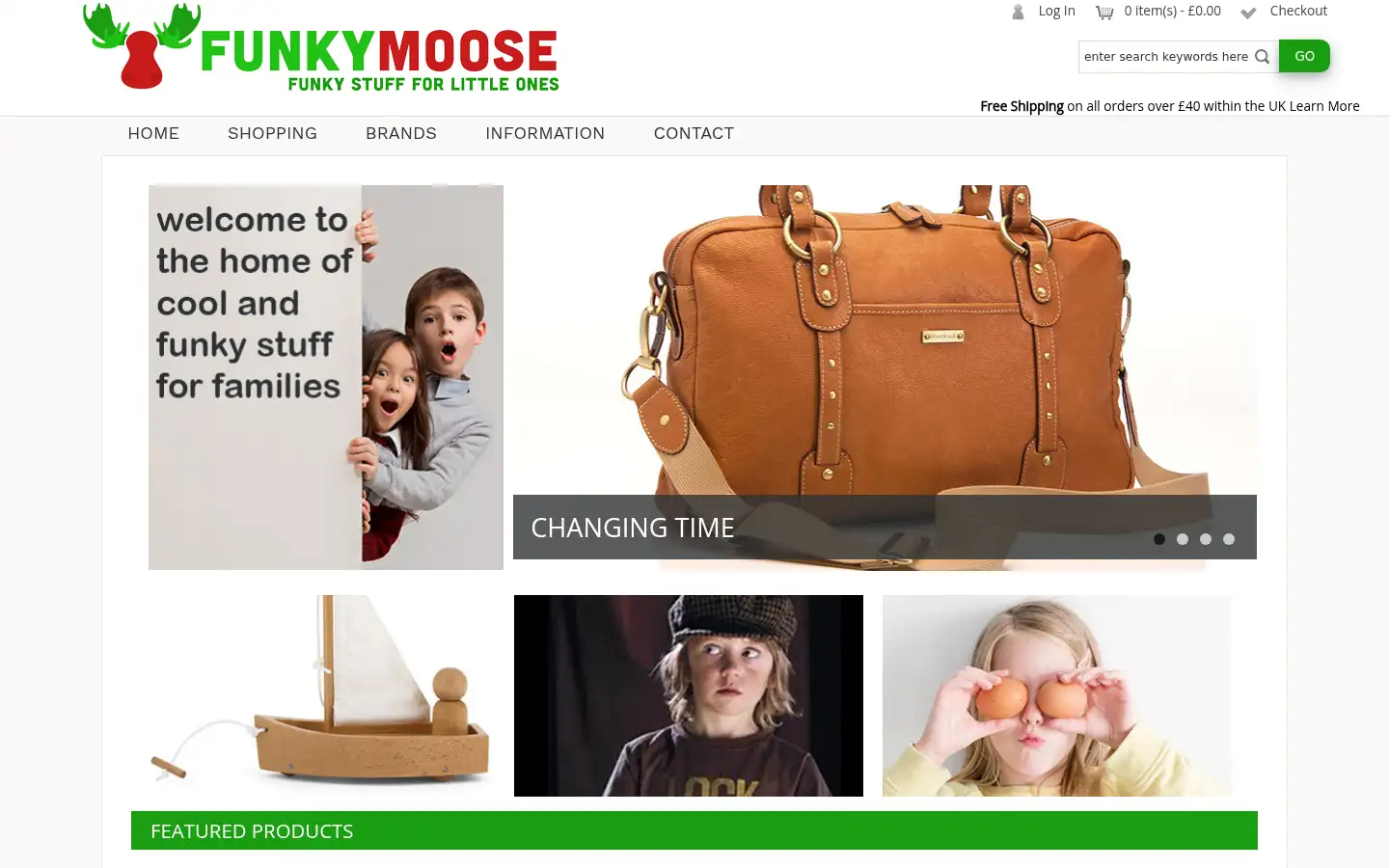 Screenshot of funkymoose.co.uk
