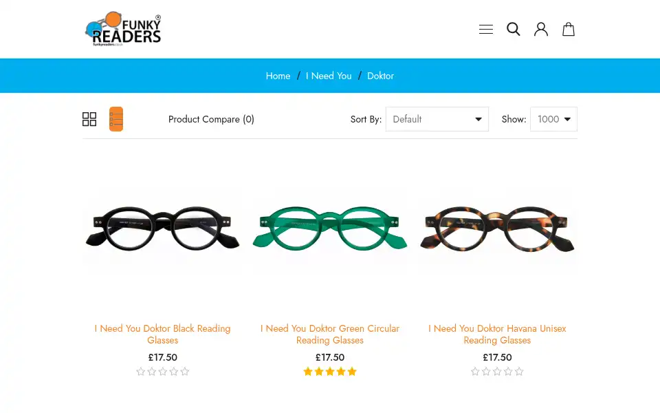 Screenshot of funkyreaders.co.uk