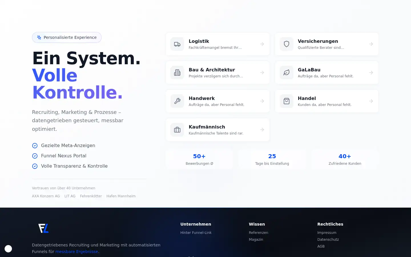 Screenshot of funnel-link.de