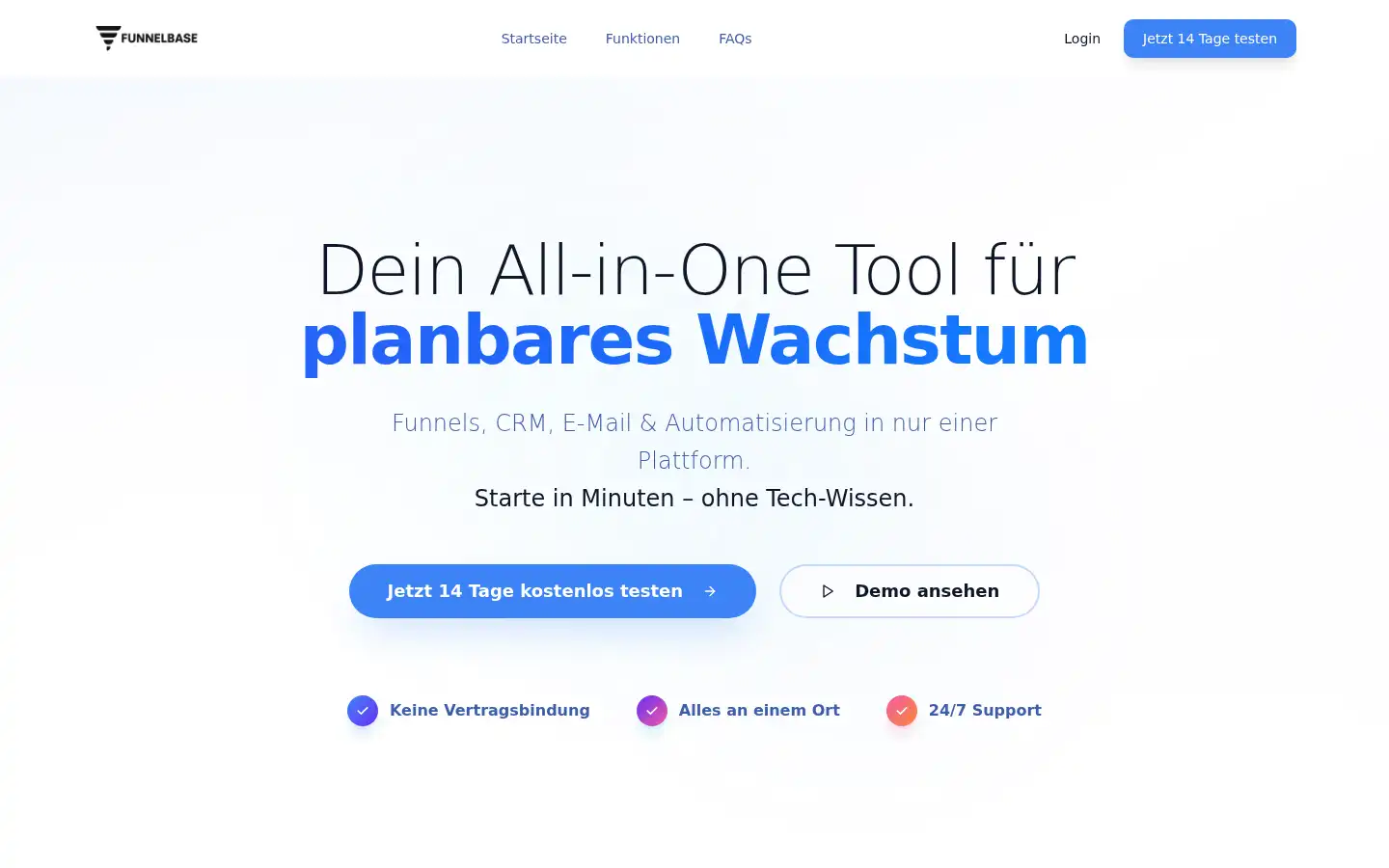 Screenshot of funnelbase.io