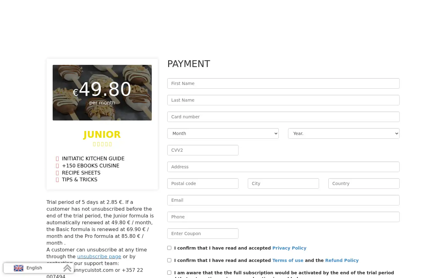 Screenshot of funnycuistot.com