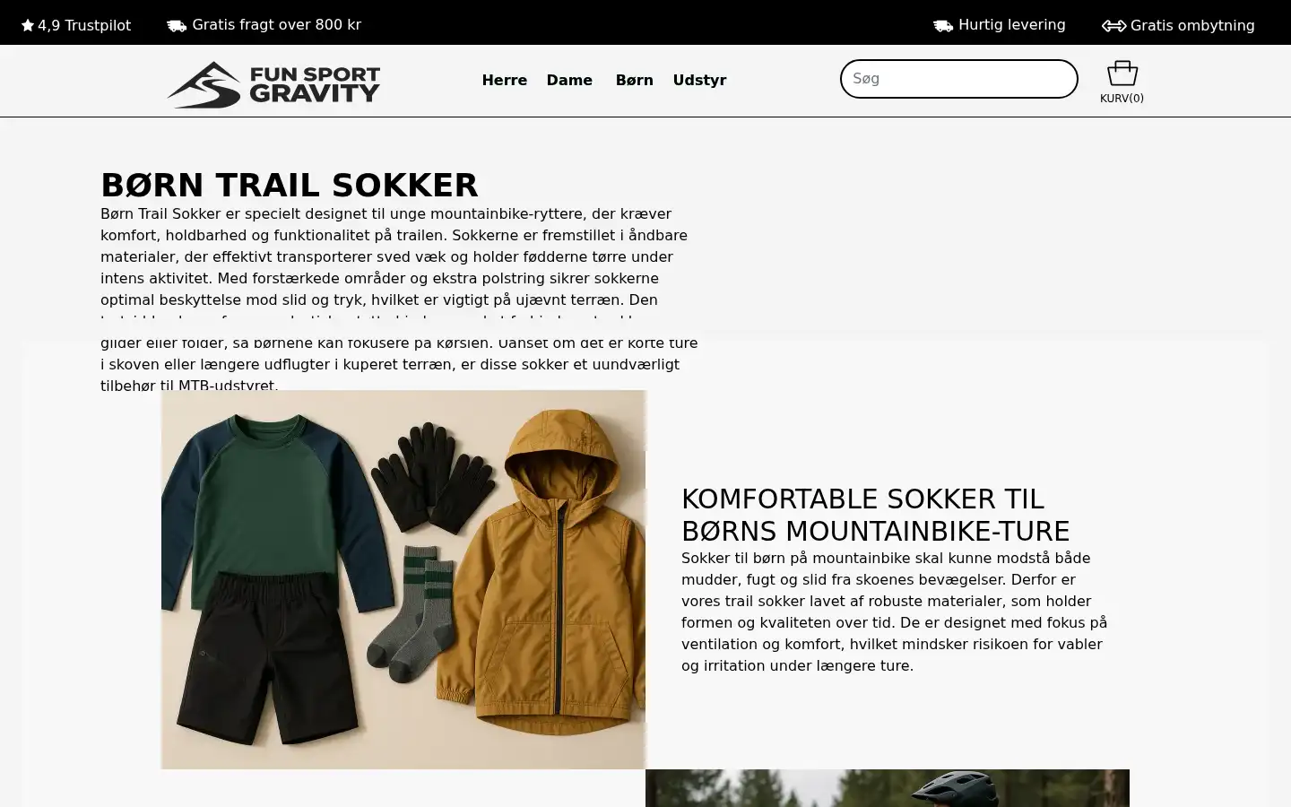Screenshot of funsport.dk