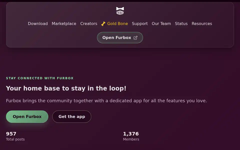 Screenshot of furbox.club