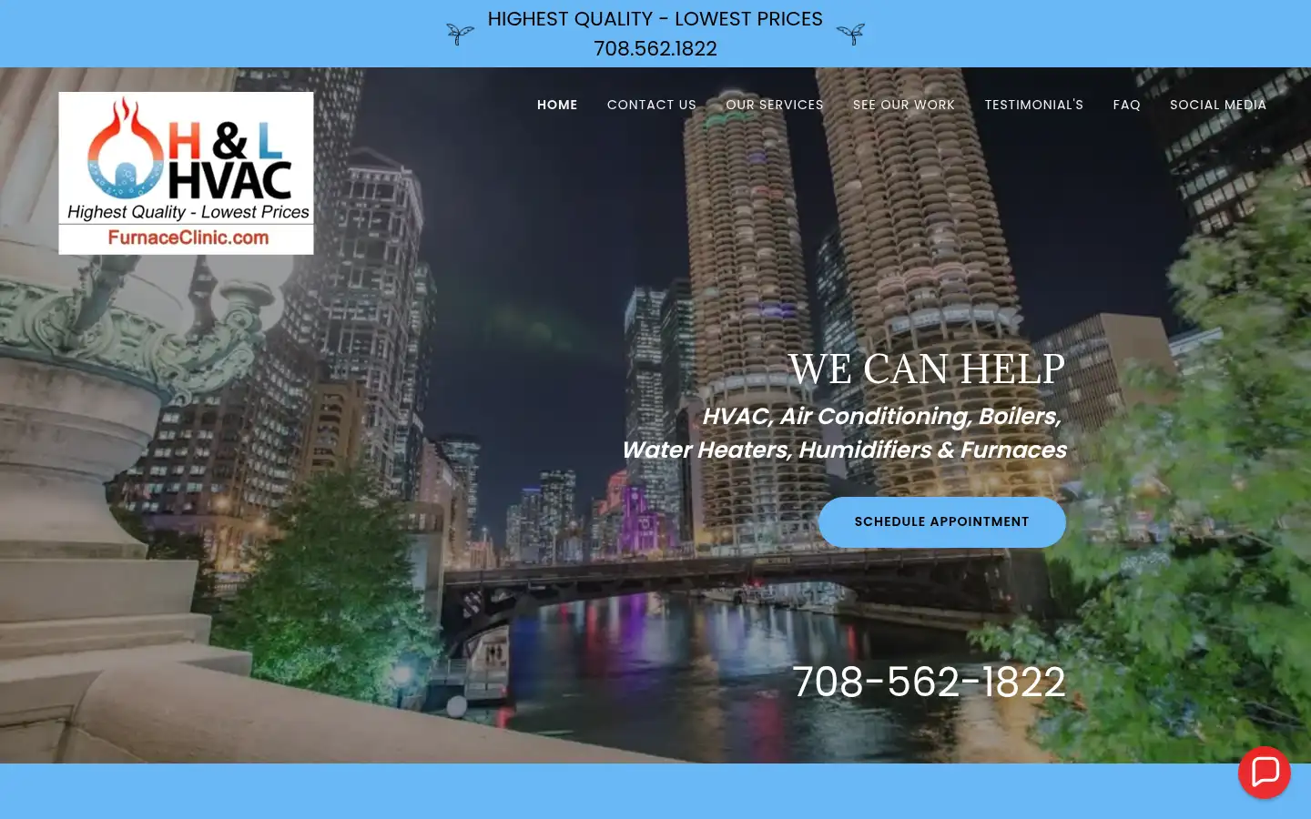 Screenshot of furnaceclinic.com