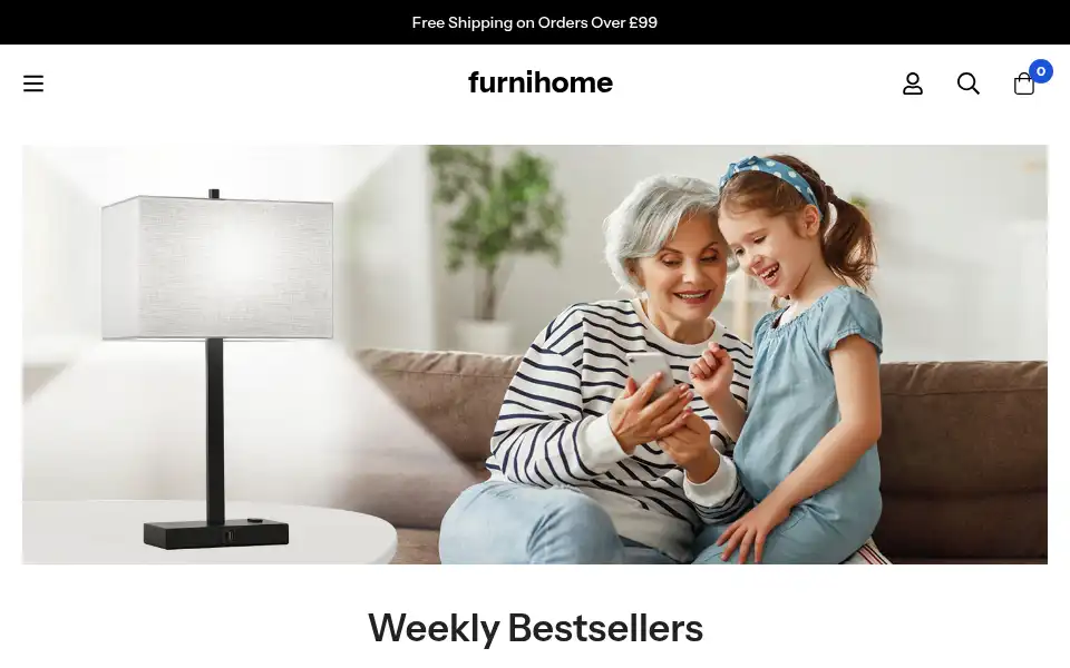 Screenshot of furnihome.co.uk
