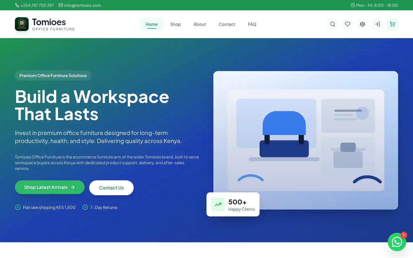 Screenshot of furniture.tomioes.com