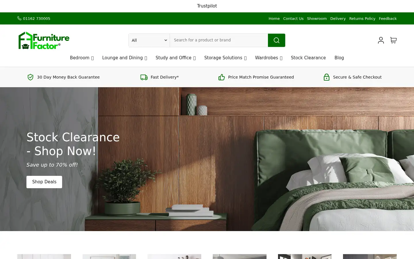Screenshot of furniturefactor.co.uk