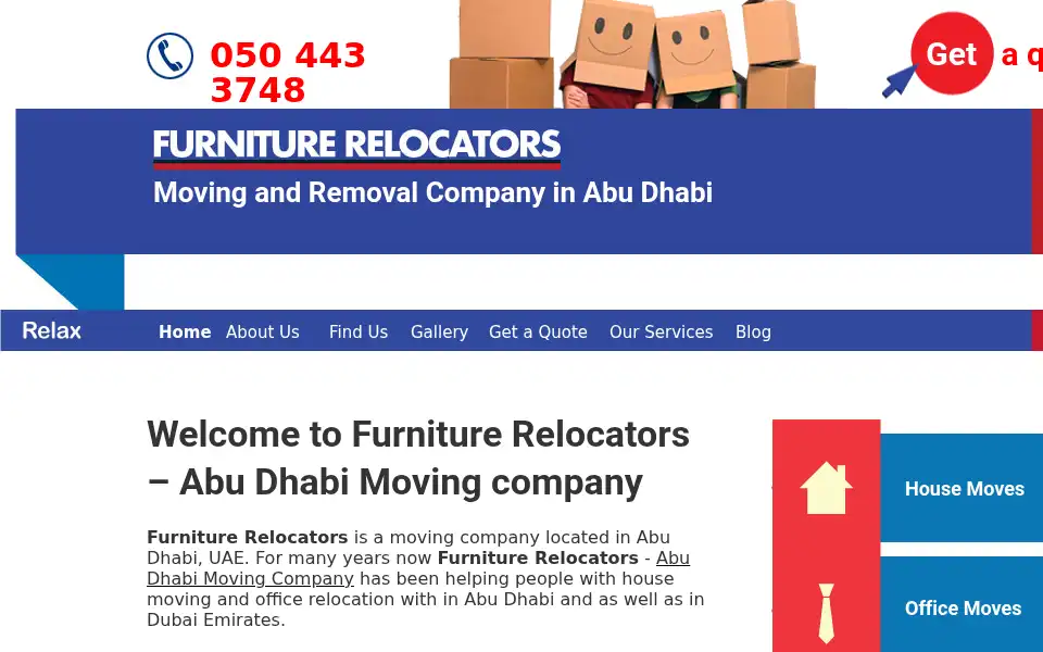 Screenshot of furniturerelocators.com
