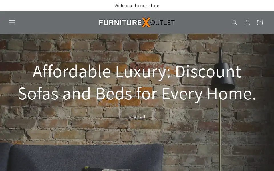 Screenshot of furniturex.co.uk