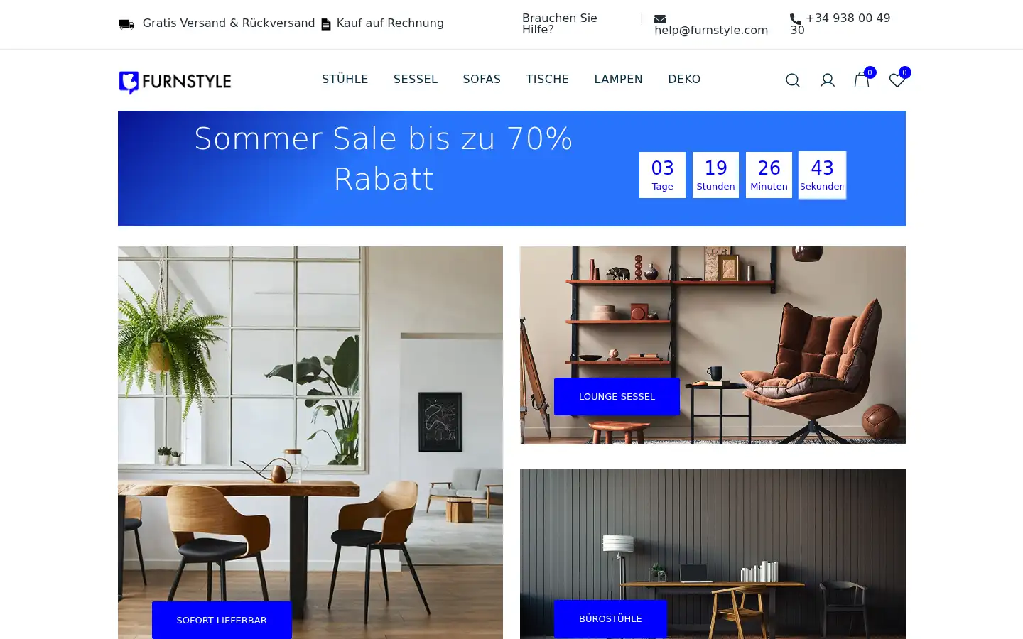 Screenshot of furnstyle.com