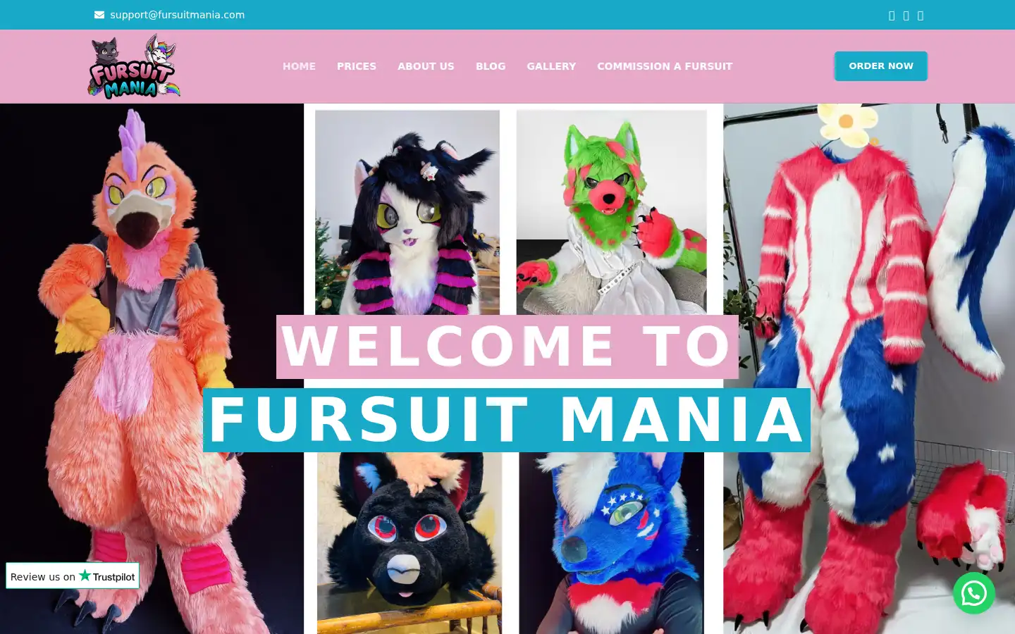 Screenshot of fursuitmania.com