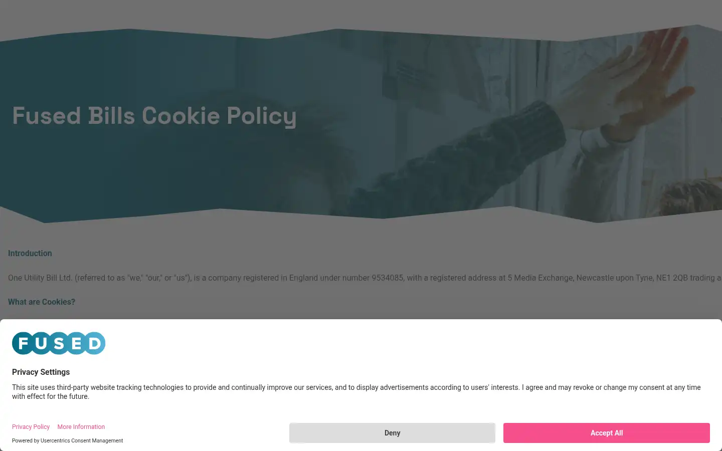 Screenshot of fusedbills.co.uk