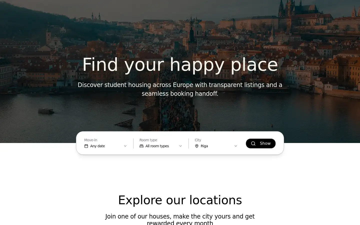 Screenshot of fusestays.com