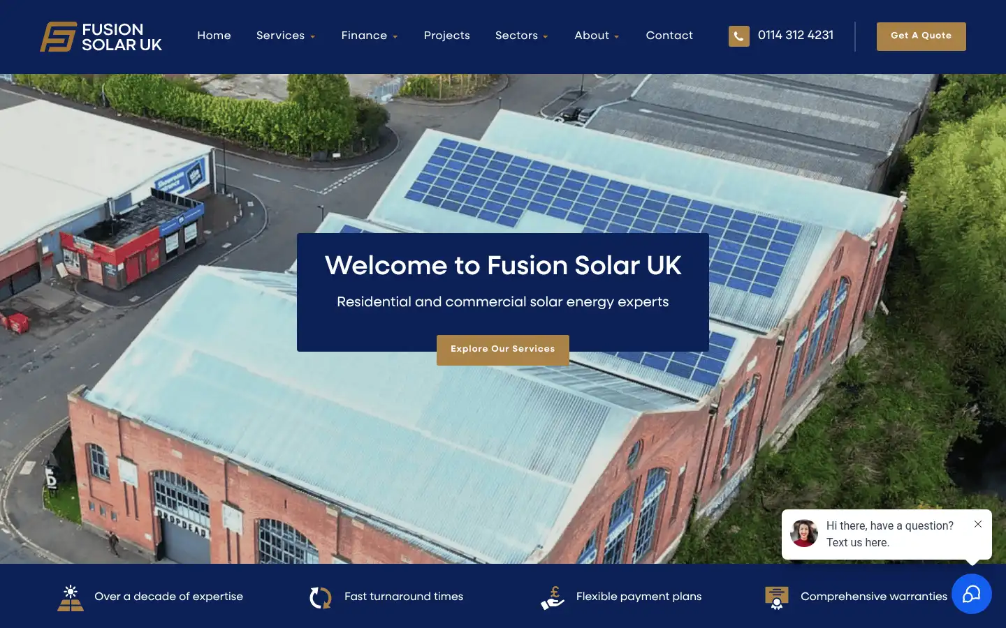 Screenshot of fusion-solar.co.uk