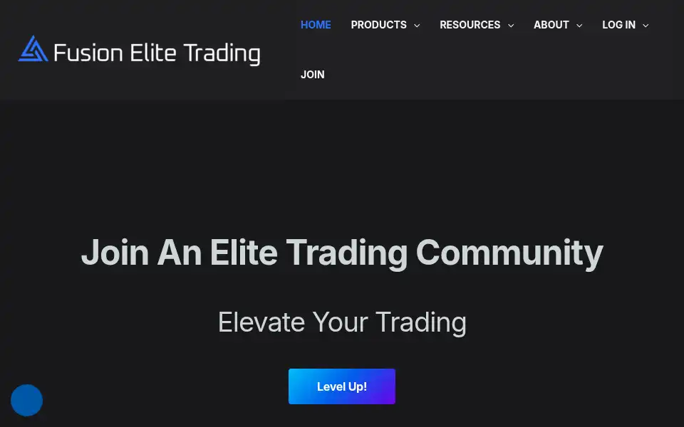 Screenshot of fusionelitetrading.com