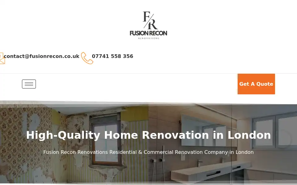 Screenshot of fusionrecon.co.uk