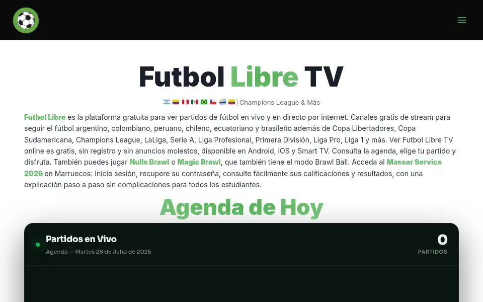 Screenshot of futbollibre.gg