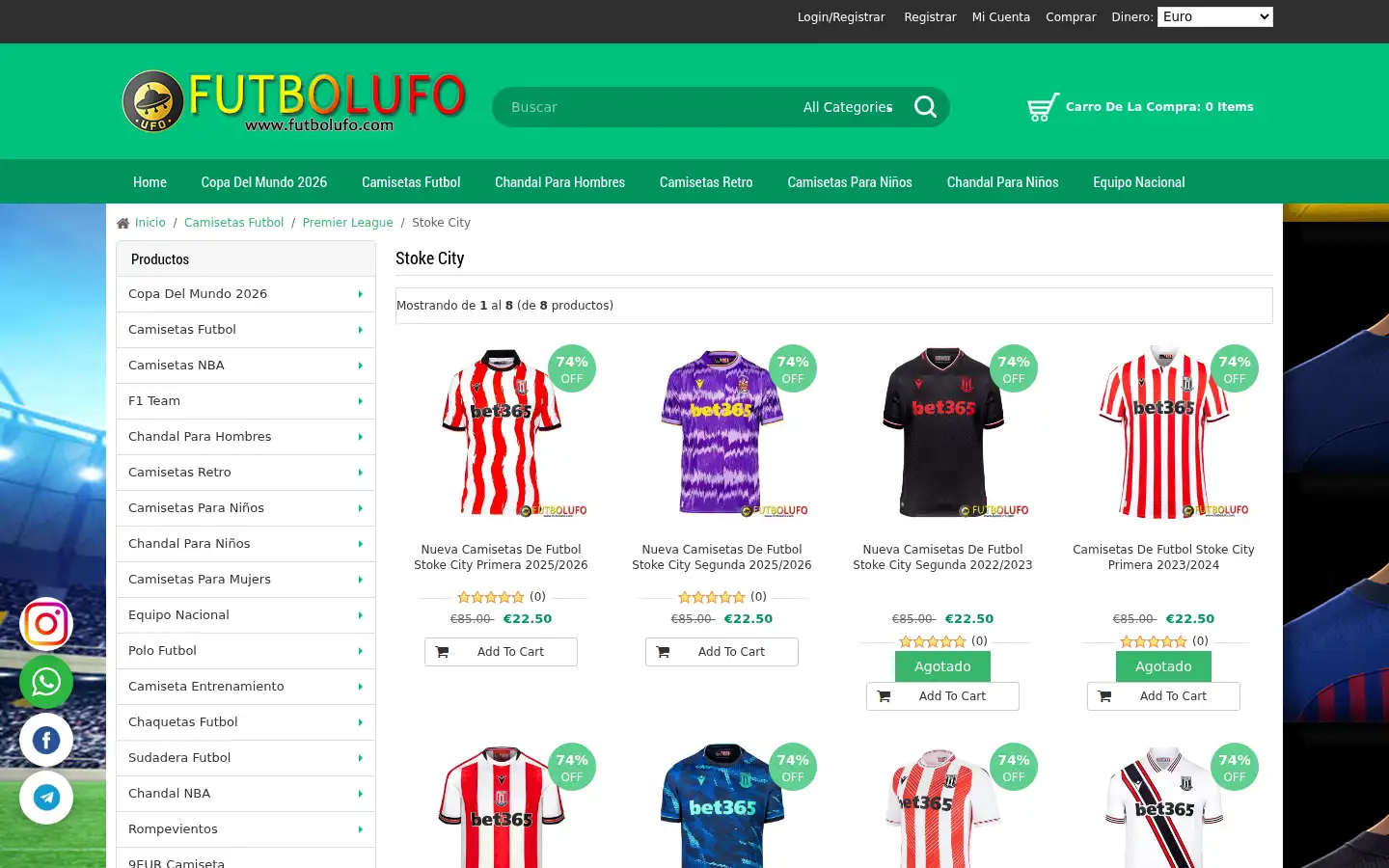 Screenshot of futbollufo.com