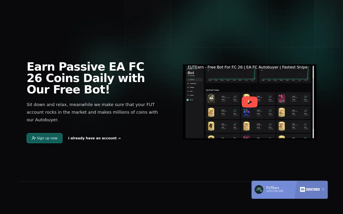 Screenshot of futearn.com
